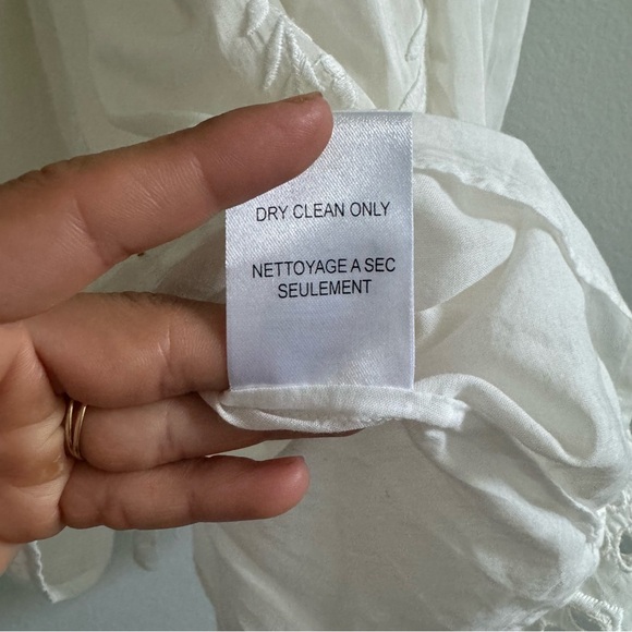 Joie Cotton Silk Blend Lace Ivory Mini Summer Sun Dress Size Small Made In India - Picture 8 of 14